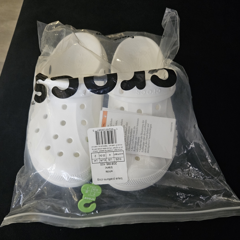 White Crocs Classic Clogs